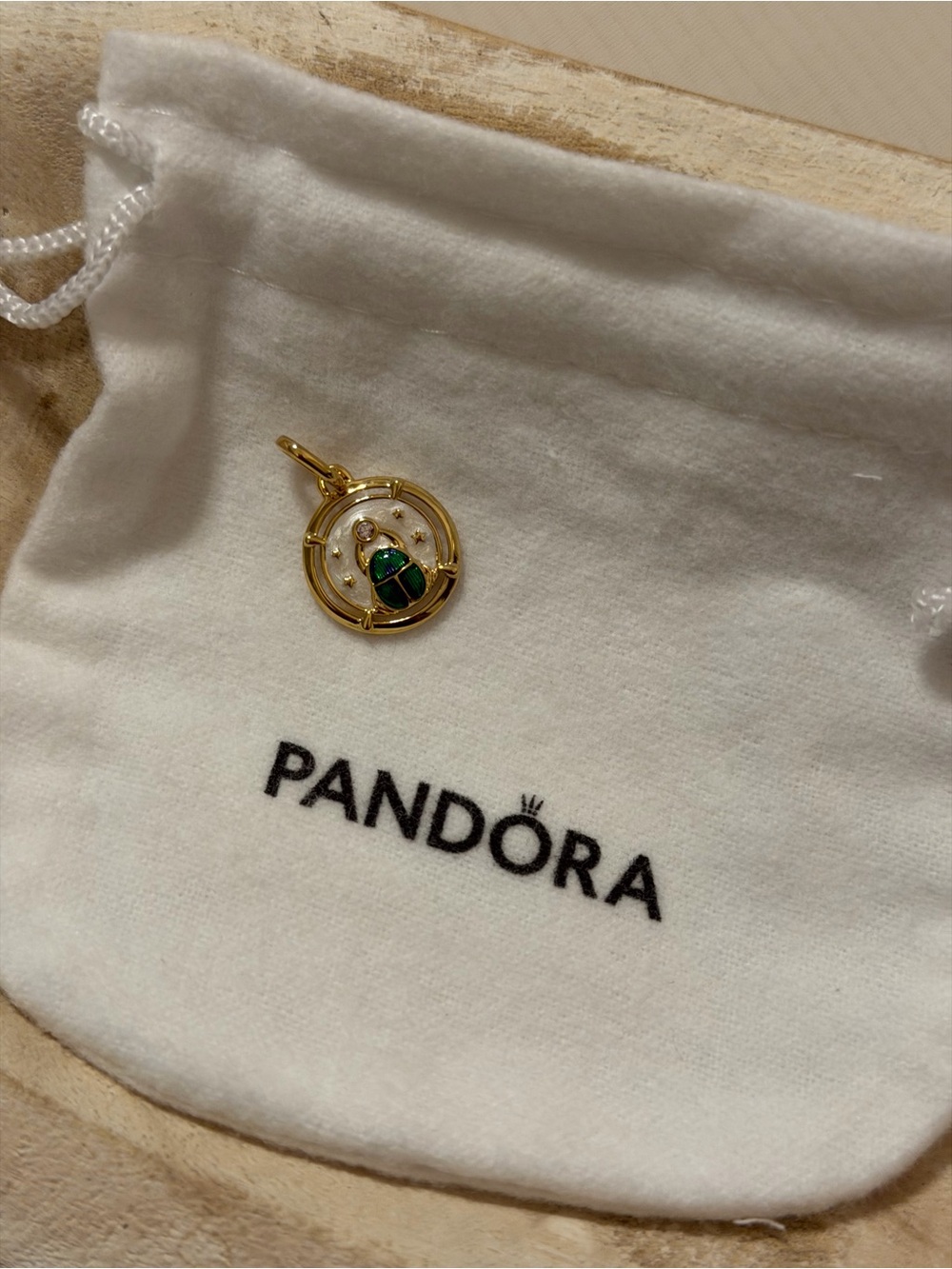 Pandora Scarab Beetle Medallion Charm - Picture 6 of 7